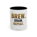 Brew. Draw. Repeat. Mug